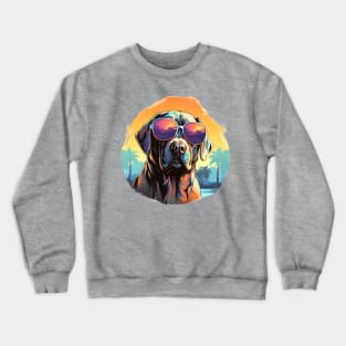 Pawsome Pit Shades: Doggo Delight! Crewneck Sweatshirt